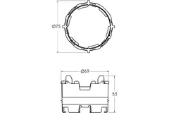 Ubbink Air Excellent 23C Click-Seal Ring - 10 sztuk