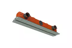 Bezramkowy nawiewnik szczelinowy Ergovent 1050 mm z przyłączem 75 mm - modułowa - 1 szczelina