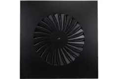 Nawiewnik wirowy stały 400mm kwadratowy - SWS 400 RAL 9005 30% połysk