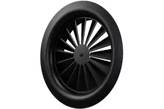 Nawiewnik wirowy okrągły 100 mm śruba centralna - SWR100 RAL9005 30% połysk