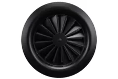 Nawiewnik wirowy okrągły 100 mm śruba centralna - SWR100 RAL9005 30% połysk