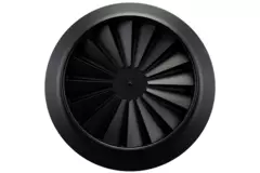 Nawiewnik wirowy okrągły 100 mm śruba centralna - SWR100 RAL9005 30% połysk