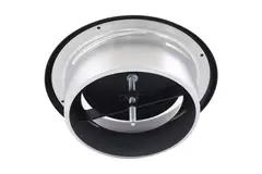 Wentylacyjny zawór wylotowy 160 mm metalowy - E-DVS160 RAL9005 30% błyszczący