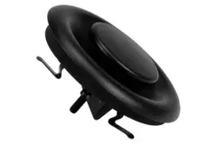 Wentylacyjny zawór wydechowy metalowy 125 mm z zaciskami sprężynowymi - DVS-C125 - RAL 9005 30% połysk
