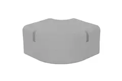 Kolanko płaskie ClimaConnect 90° do kanału montażowego 100 mm - RAL 9010