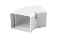 Kolanko płaskie ClimaConnect 45° do kanału montażowego 75 mm - RAL 9010