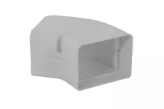 Kolanko płaskie ClimaConnect 45° do kanału montażowego 75 mm - RAL 9010
