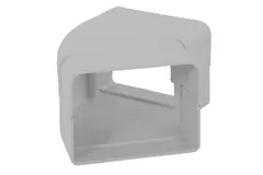 Kolanko płaskie ClimaConnect 45° do kanału montażowego 75 mm - RAL 9010