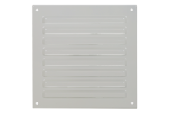 Kratka zewnętrzna kwadratowa 150x150mm aluminiowa - RAL9010