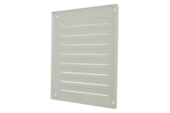 Kratka zewnętrzna kwadratowa 150x150mm aluminiowa - RAL9010