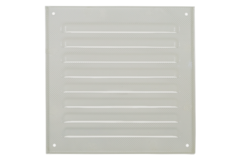Kratka zewnętrzna kwadratowa 150x150mm aluminiowa - RAL9010