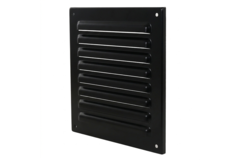 Kratka zewnętrzna kwadratowa 150x150 mm aluminium - RAL9005 30% połysk