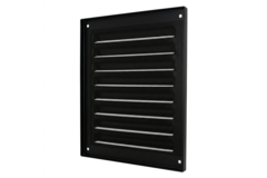 Kratka zewnętrzna kwadratowa 150x150 mm aluminium - RAL9005 30% połysk