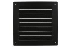 Kratka zewnętrzna kwadratowa 150x150 mm aluminium - RAL9005 30% połysk