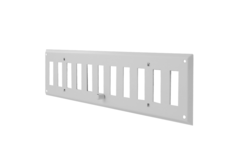 Kratka ścienna regulowana 400x100 mm metalowa - RAL 9016