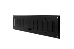 Kratka ścienna regulowana 300x100 mm metal - RAL 9005 30% połysk