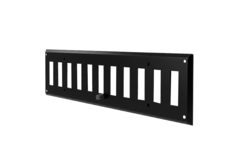 Kratka ścienna regulowana 300x100 mm metal - RAL 9005 30% połysk