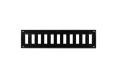 Kratka ścienna regulowana 300x100 mm metal - RAL 9005 30% połysk