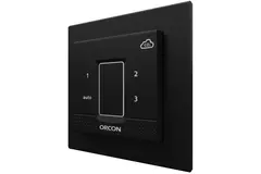 Czarna pokrywa do podtynkowego czujnika kontrolnego Orcon CO₂ 15RF
