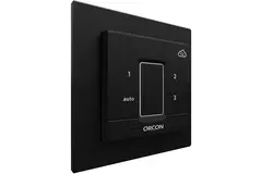 Czarna pokrywa do podtynkowego czujnika kontrolnego Orcon CO₂ 15RF