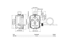 Przewodowy czujnik temperatury Belimo 4-20 mA - sonda 50x6 mm - 2 metry - 22CT-14H