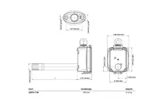 Czujnik kanałowy Belimo do pomiaru wilgotności i temperatury - sonda 140 mm - 22DTH-11M