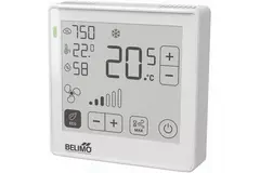 Pomieszczeniowy moduł sterujący Belimo do pomiaru CO₂, wilgotności i temperatury - wyświetlacz dotykowy ePaper - MP-Bus - P-22RTM-1800D-1