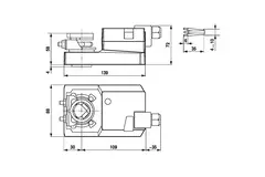 Napęd zaworu modulowanego Belimo z zaciskami przyłączeniowymi 24 V - 2-10 V - 20 Nm - SM24A-SR-TP