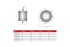 Zawór irysowy 160 mm - stal nierdzewna 316L - IRIS160