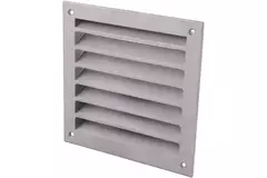 Zewnętrzna kratka ścienna aluminiowa 100x100 mm - Aluminium