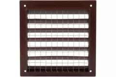 Zewnętrzna kratka ścienna aluminiowa 150x150 mm - RAL 8016