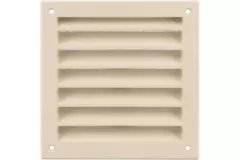 Aluminiowa zewnętrzna kratka ścienna 100x100 mm - RAL 1015