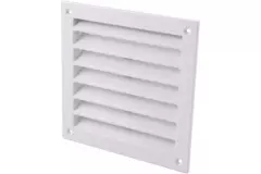 Zewnętrzna kratka ścienna aluminiowa 150x150 mm - RAL 9016