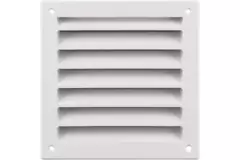 Zewnętrzna kratka ścienna aluminiowa 150x150 mm - RAL 9016