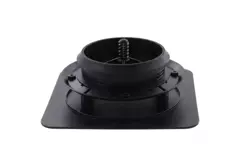Zawór ClimaConnect Design kwadratowy Ø 125 mm – czarny