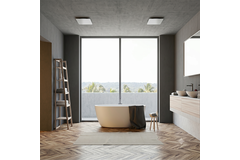 Zawór ClimaConnect Design kwadratowy Ø 125 mm – biały