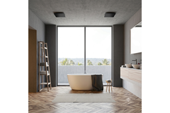 Zawór ClimaConnect Design kwadratowy Ø 125 mm – czarny