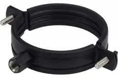 Metalowy wspornik o średnicy 125 mm z gumą (wysyłka na koszt odbiorcy) RAL9005