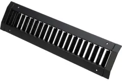 Kratka kanałowa ClimaConnect z podwójną regulacją, 225 x 75 mm, do rur o średnicy od 160 do 400 mm – RAL 9005