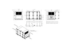 Centralne klimatyzacyjne Maxivent WTW z wymiennikiem przeciwprądowym o wydajności 4200 m³/h z baterią wodną, poziome, po lewej stronie – PHE 4200 H WOJL T 01