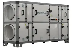 Centrala wentylacyjna Maxivent z odzyskiem ciepła, wymiennik przeciwprądowy, wydajność powietrza 1200 m³/h pozioma prawa - M4512