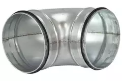 Kolano spiralne okrągłe krótkie 90° Ø 100 mm do przewodu spiralnego