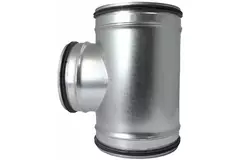 Trójnik Ø 125 mm z króćcem Ø 125 mm do przewodu spiralnego (90°)
