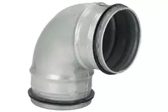 Kolano spiralne okrągłe krótkie 90° Ø 80 mm do przewodu spiralnego