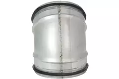 Kolano spiralne okrągłe krótkie 45° Ø 125 mm do przewodu spiralnego
