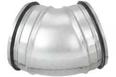 Kolano spiralne okrągłe krótkie 45° Ø 125 mm do przewodu spiralnego