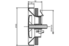 Zawór wyciągowy Zehnder z tworzywa sztucznego 125 mm w kolorze białym - STK 1 100/125