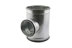 Trójnik Ø 100 mm z króćcem Ø 80 mm do przewodu spiralnego (90°)