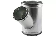 Trójnik Ø 100 mm z króćcem Ø 100 mm do przewodu spiralnego (45°)