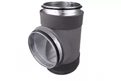 Izolowany trójnik termodukt o średnicy 125 mm z króćcem do 125 mm
